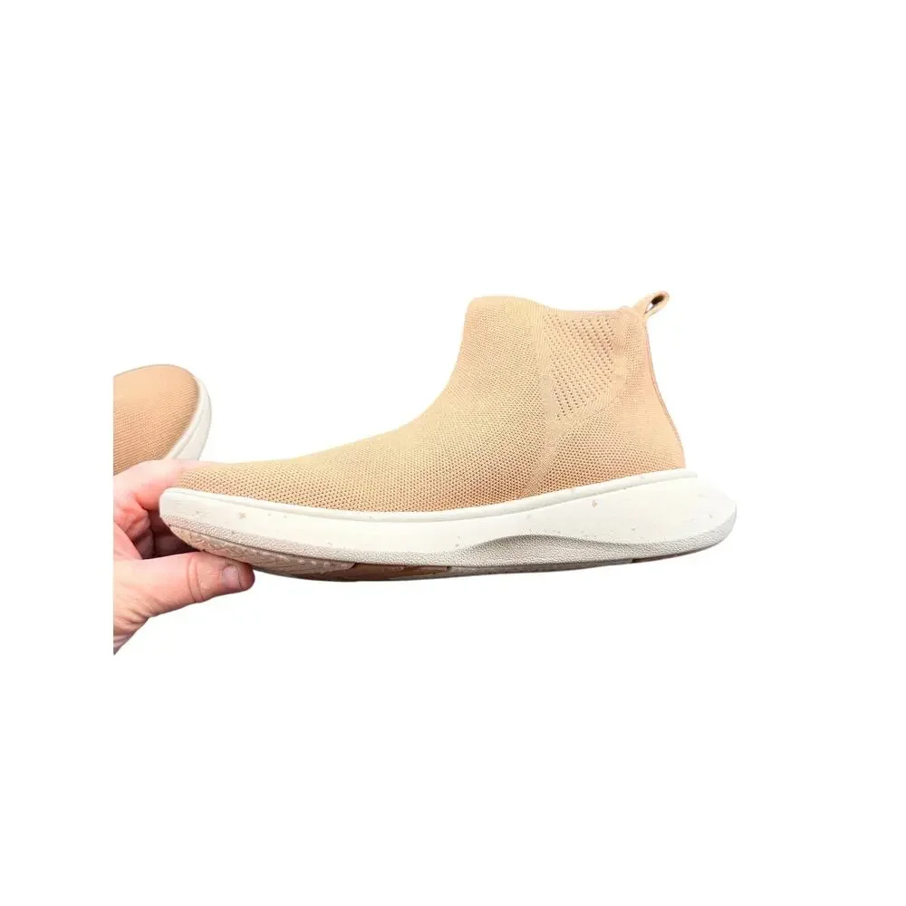 VIVAIA Knit Slip-On Ankle Sneakers Boots Beige EU 40 US 9